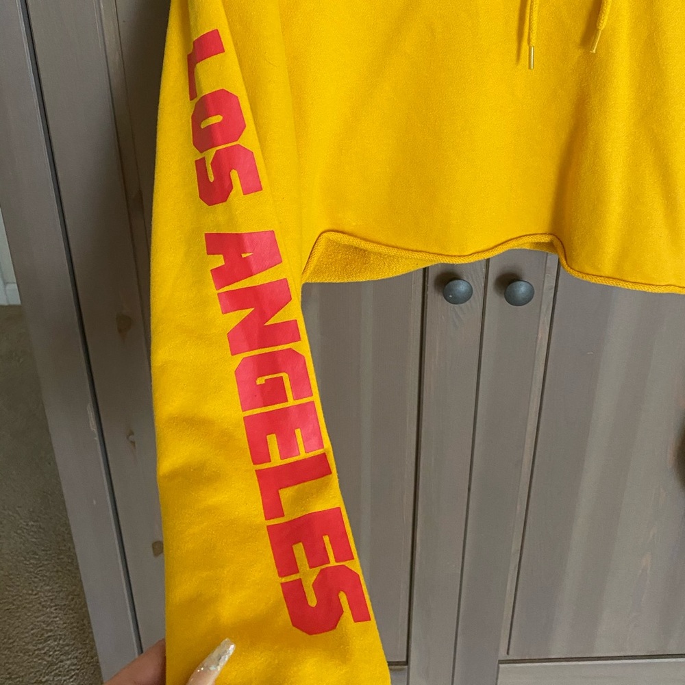 Yellow hoodie